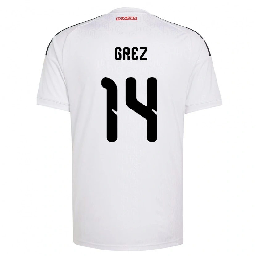 Danxen Kvinder Javiera Grez #14 Hvid Sort Hjemmebane Spillertrøjer 2026/27 Trøje T-Shirt