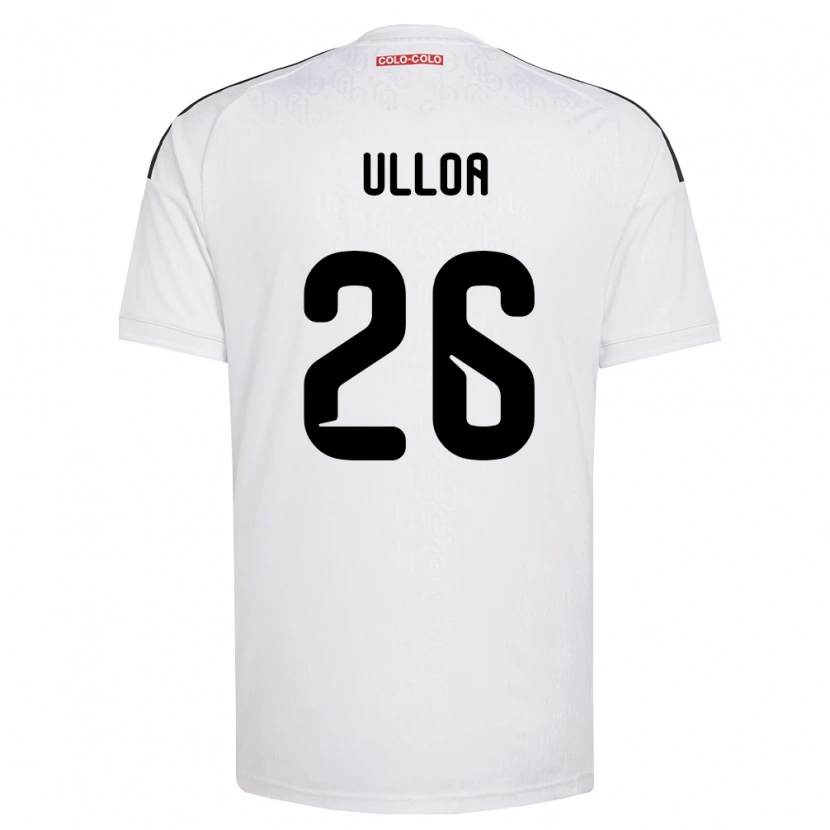 Danxen Kvinder Diego Ulloa #26 Hvid Sort Hjemmebane Spillertrøjer 2026/27 Trøje T-Shirt