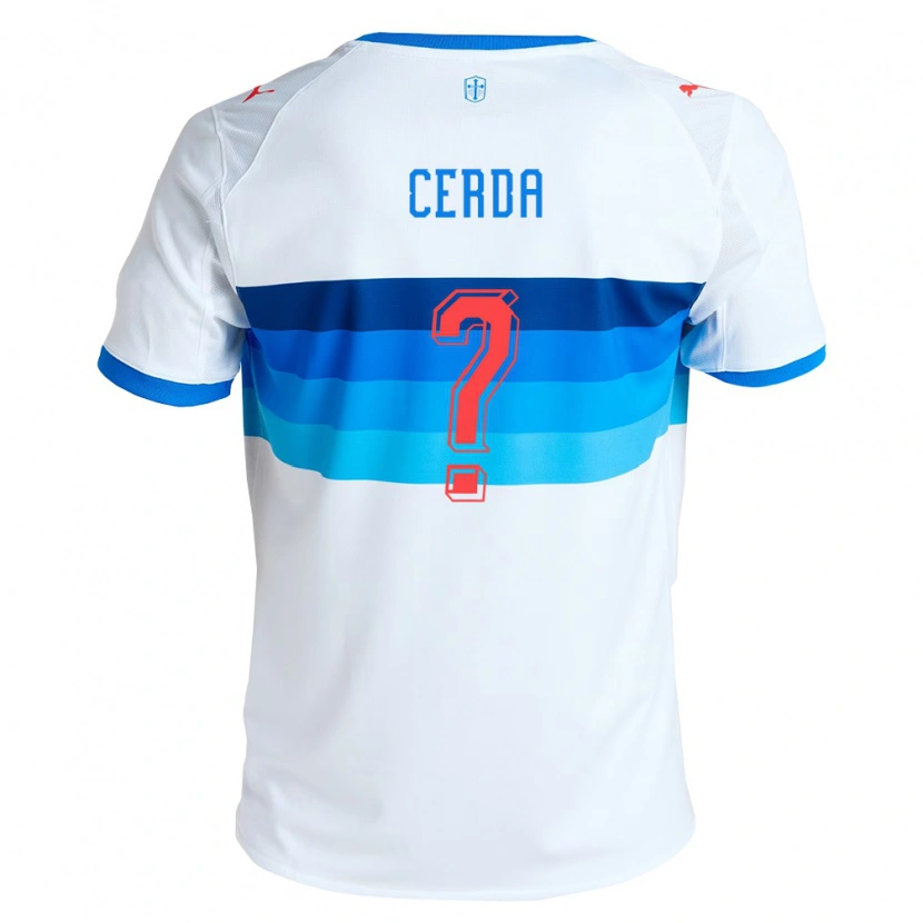 Danxen Kvinder Axel Cerda #0 Hvid Himmelblå Hjemmebane Spillertrøjer 2026/27 Trøje T-Shirt