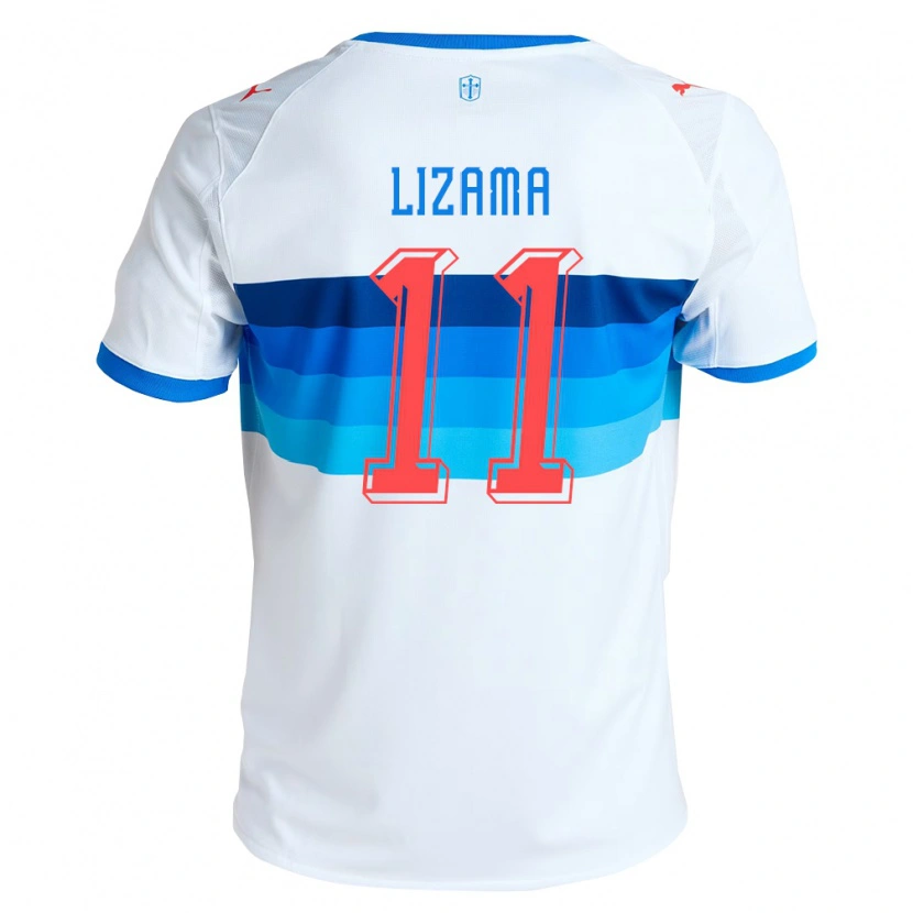 Danxen Kvinder Bayron Lizama #11 Hvid Himmelblå Hjemmebane Spillertrøjer 2026/27 Trøje T-Shirt