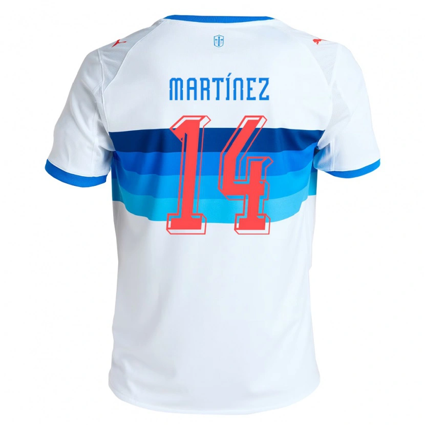Danxen Kvinder Jimmy Martínez #14 Hvid Himmelblå Hjemmebane Spillertrøjer 2026/27 Trøje T-Shirt
