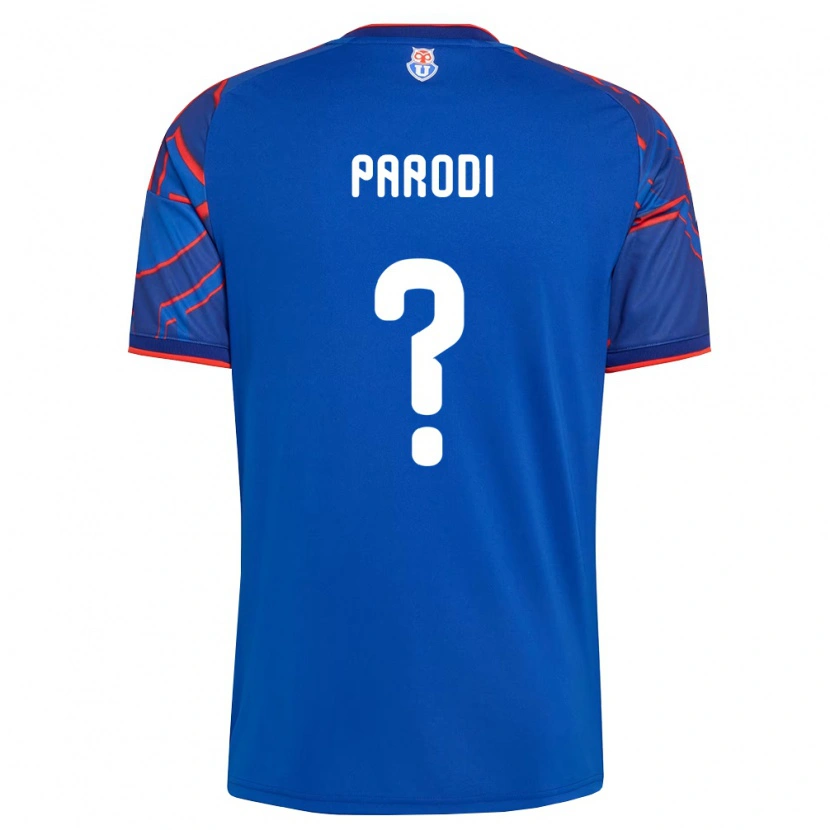 Danxen Kvinder Fabián Parodi #0 Kongelig Blå Rød Hjemmebane Spillertrøjer 2026/27 Trøje T-Shirt