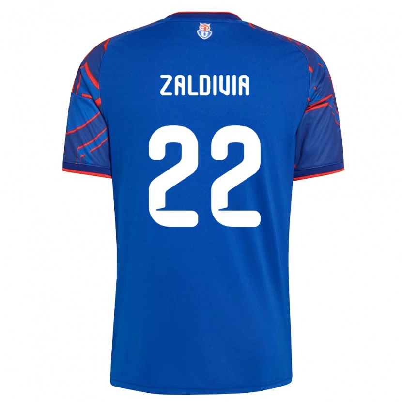 Danxen Kvinder Matías Zaldivia #22 Kongelig Blå Rød Hjemmebane Spillertrøjer 2026/27 Trøje T-Shirt