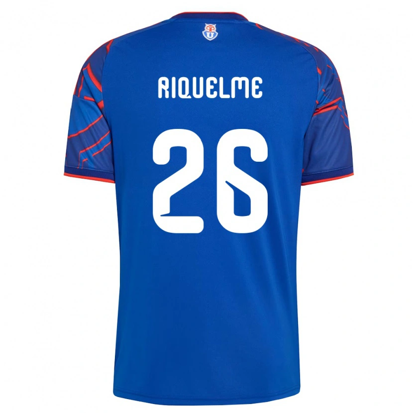 Danxen Kvinder Matías Riquelme #26 Kongelig Blå Rød Hjemmebane Spillertrøjer 2026/27 Trøje T-Shirt