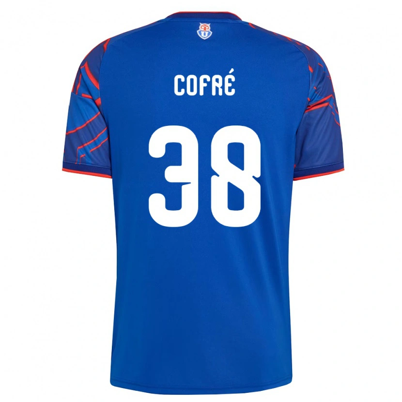Danxen Kvinder Diego Cofré #38 Kongelig Blå Rød Hjemmebane Spillertrøjer 2026/27 Trøje T-Shirt