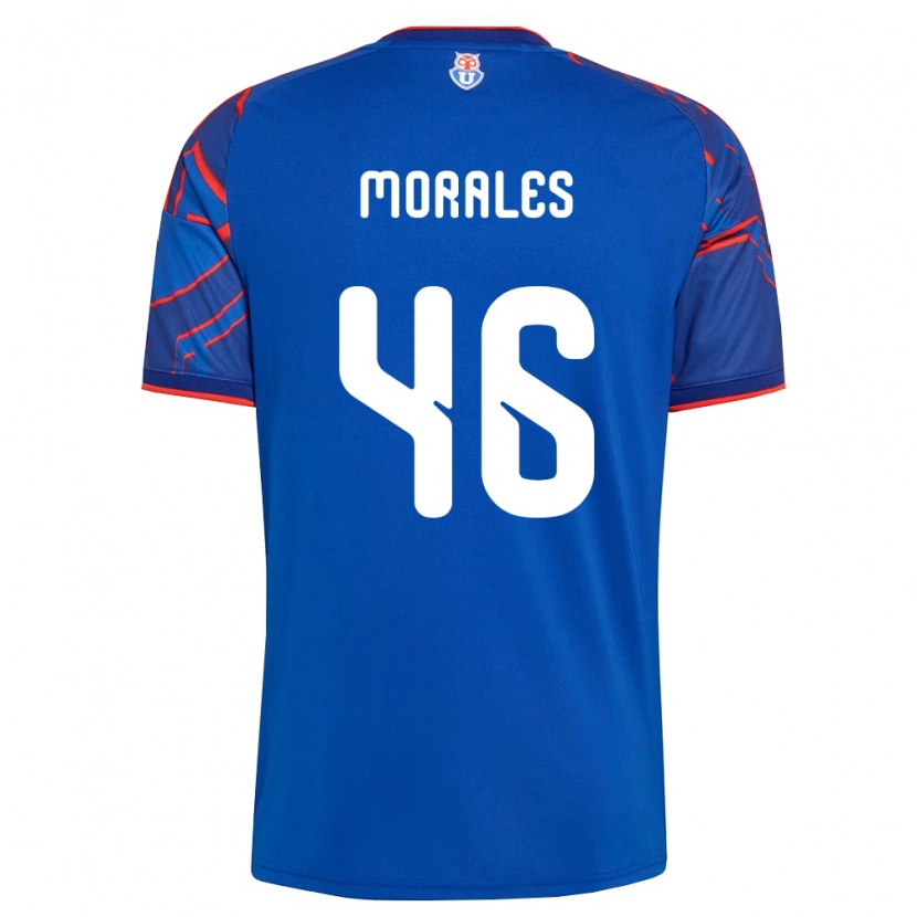 Danxen Kvinder Bastián Morales #46 Kongelig Blå Rød Hjemmebane Spillertrøjer 2026/27 Trøje T-Shirt