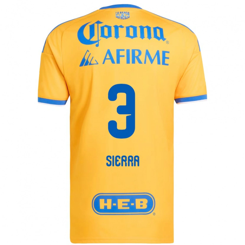 Danxen Kvinder Bianca Sierra #3 Gul Blå Hjemmebane Spillertrøjer 2026/27 Trøje T-Shirt