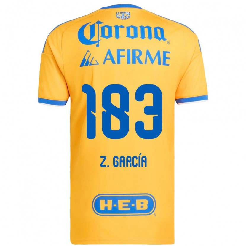 Danxen Kvinder Zahir García #183 Gul Blå Hjemmebane Spillertrøjer 2026/27 Trøje T-Shirt