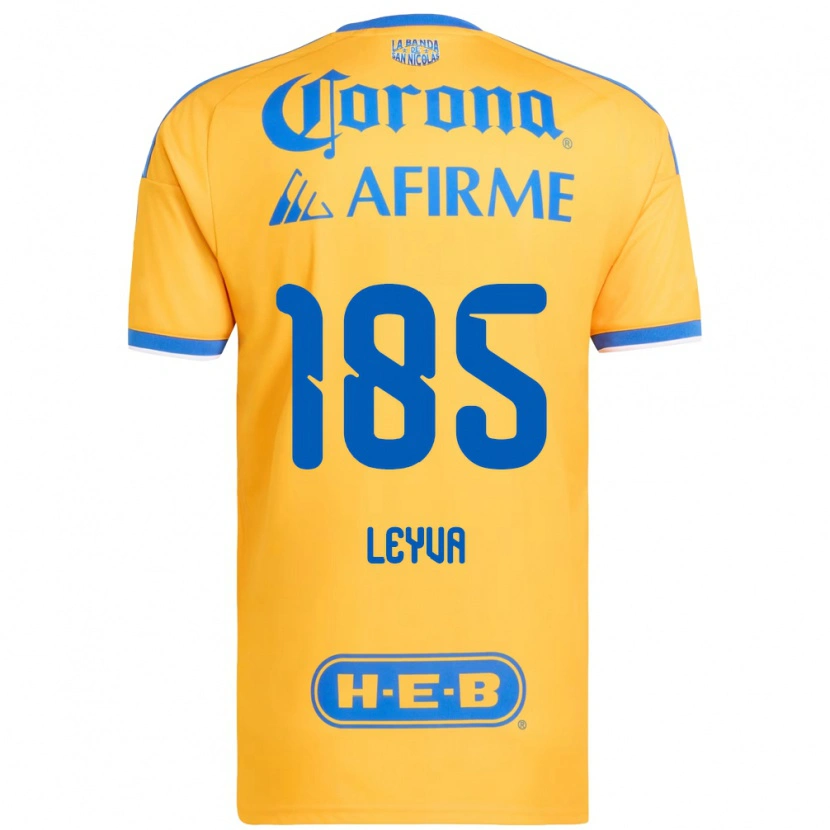 Danxen Kvinder Jorge Leyva #185 Gul Blå Hjemmebane Spillertrøjer 2026/27 Trøje T-Shirt