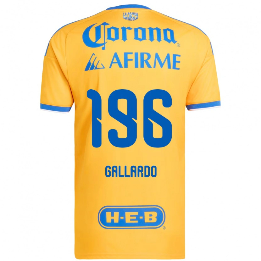 Danxen Kvinder Gael Gallardo #196 Gul Blå Hjemmebane Spillertrøjer 2026/27 Trøje T-Shirt