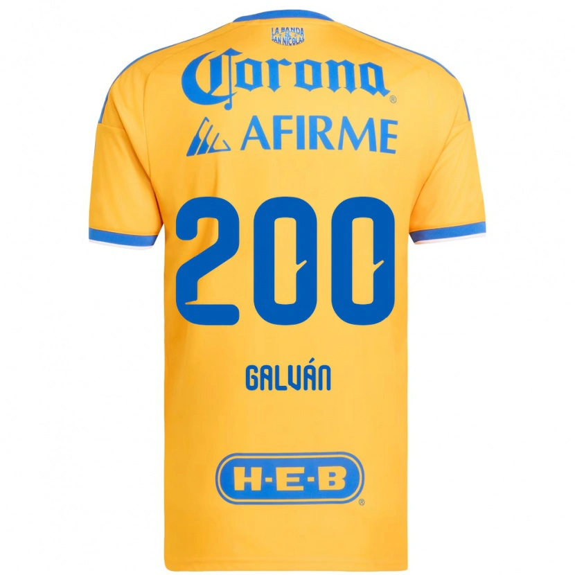 Danxen Kvinder Isaias Galván #200 Gul Blå Hjemmebane Spillertrøjer 2026/27 Trøje T-Shirt