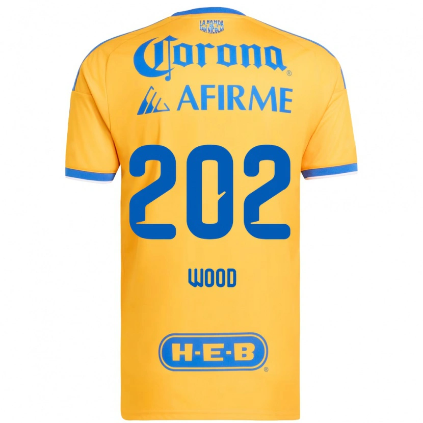 Danxen Kvinder Yael Wood #202 Gul Blå Hjemmebane Spillertrøjer 2026/27 Trøje T-Shirt