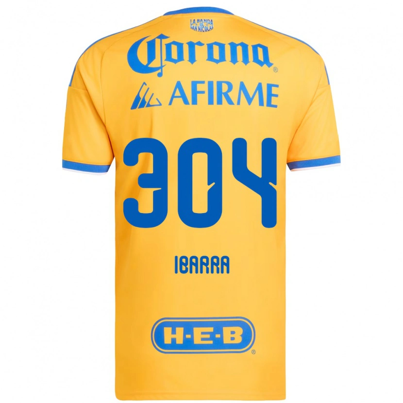 Danxen Kvinder Luis Ibarra #304 Gul Blå Hjemmebane Spillertrøjer 2026/27 Trøje T-Shirt