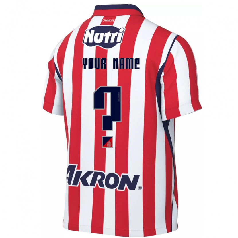 Danxen Kvinder Dit Navn #0 Rød Hvid Hjemmebane Spillertrøjer 2026/27 Trøje T-Shirt