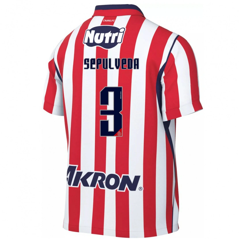Danxen Kvinder Gilberto Sepúlveda #3 Rød Hvid Hjemmebane Spillertrøjer 2026/27 Trøje T-Shirt