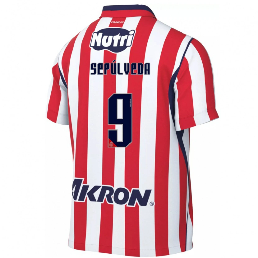 Danxen Kvinder Ángel Sepúlveda #9 Rød Hvid Hjemmebane Spillertrøjer 2026/27 Trøje T-Shirt