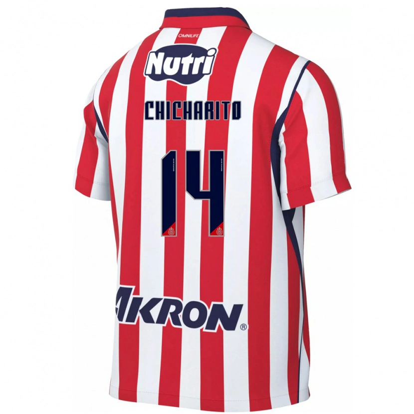 Danxen Kvinder Chicharito #14 Rød Hvid Hjemmebane Spillertrøjer 2026/27 Trøje T-Shirt
