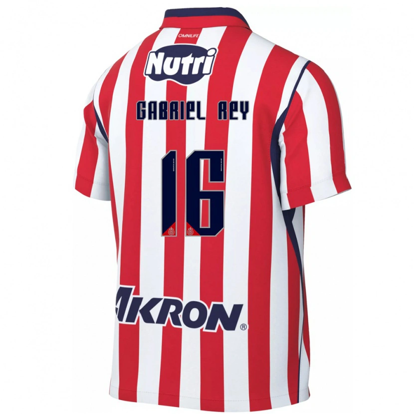 Danxen Kvinder Luis Gabriel Rey #16 Rød Hvid Hjemmebane Spillertrøjer 2026/27 Trøje T-Shirt