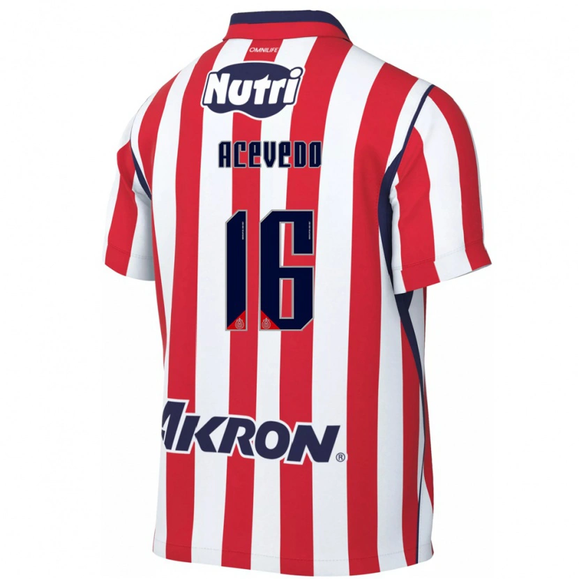 Danxen Kvinder Victoria Acevedo #16 Rød Hvid Hjemmebane Spillertrøjer 2026/27 Trøje T-Shirt