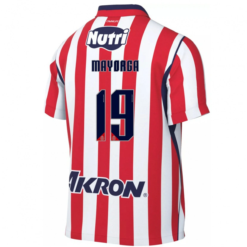 Danxen Kvinder Alejandro Mayorga #19 Rød Hvid Hjemmebane Spillertrøjer 2026/27 Trøje T-Shirt