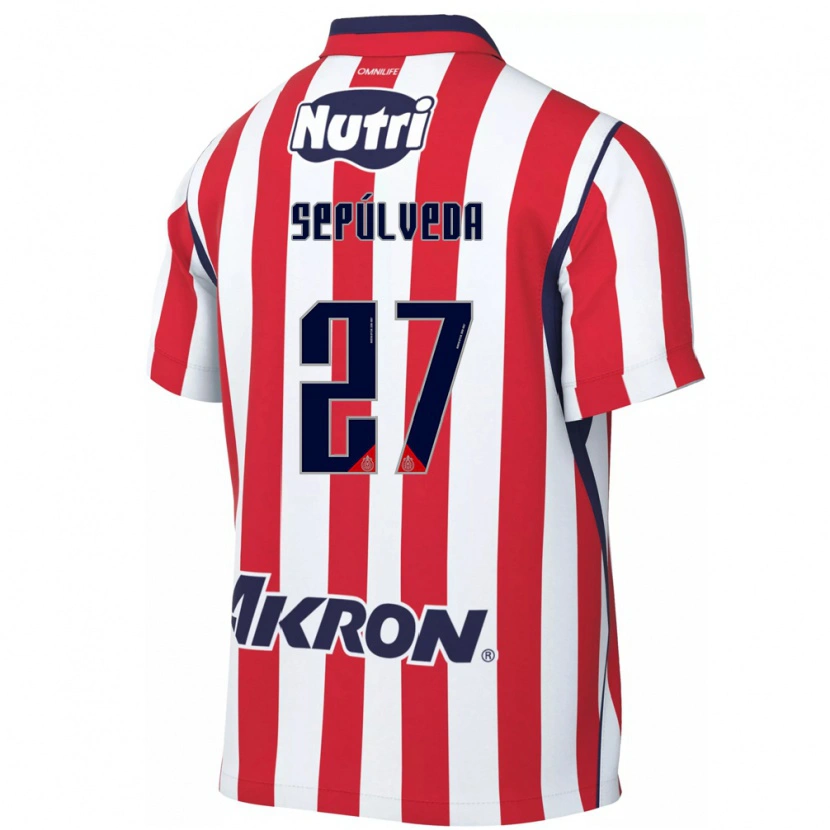 Danxen Kvinder Leonardo Sepúlveda #27 Rød Hvid Hjemmebane Spillertrøjer 2026/27 Trøje T-Shirt