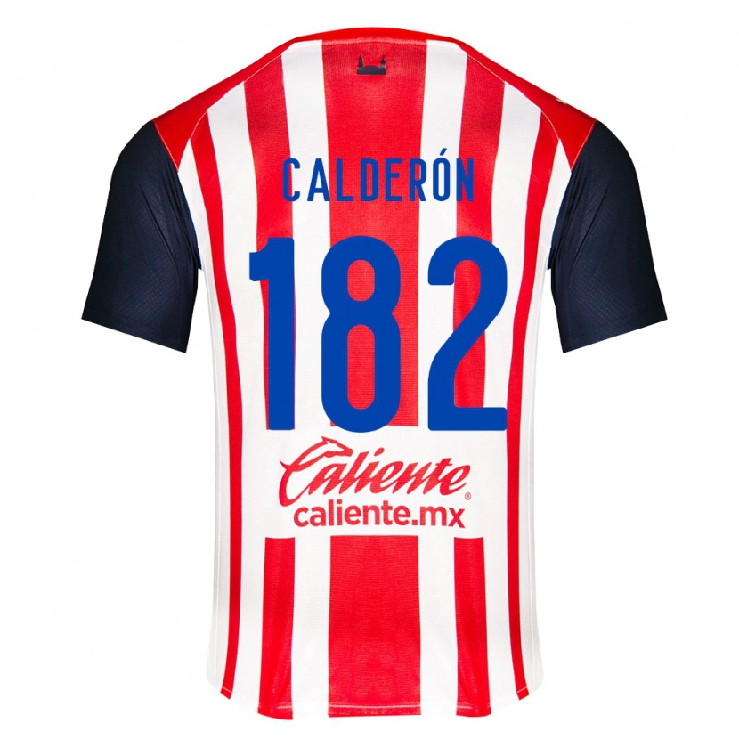 Danxen Kvinder Leonel Calderón #182 Rød Sort Hvid Hjemmebane Spillertrøjer 2026/27 Trøje T-Shirt