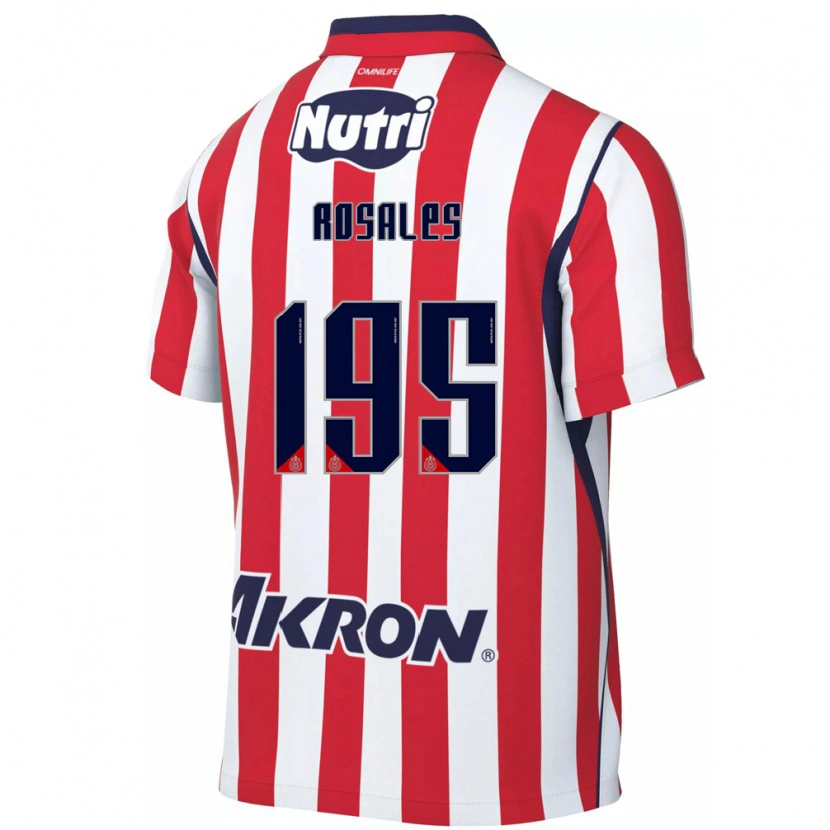 Danxen Kvinder Diego Rosales #195 Rød Hvid Hjemmebane Spillertrøjer 2026/27 Trøje T-Shirt