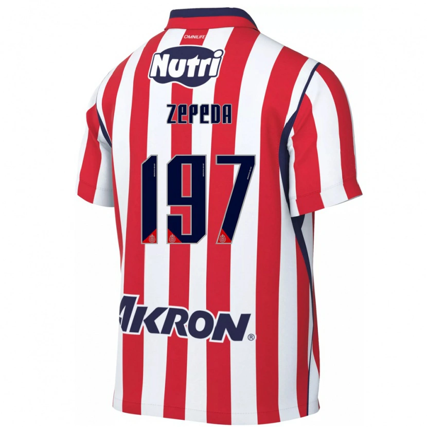 Danxen Kvinder Carlos Zepeda #197 Rød Hvid Hjemmebane Spillertrøjer 2026/27 Trøje T-Shirt