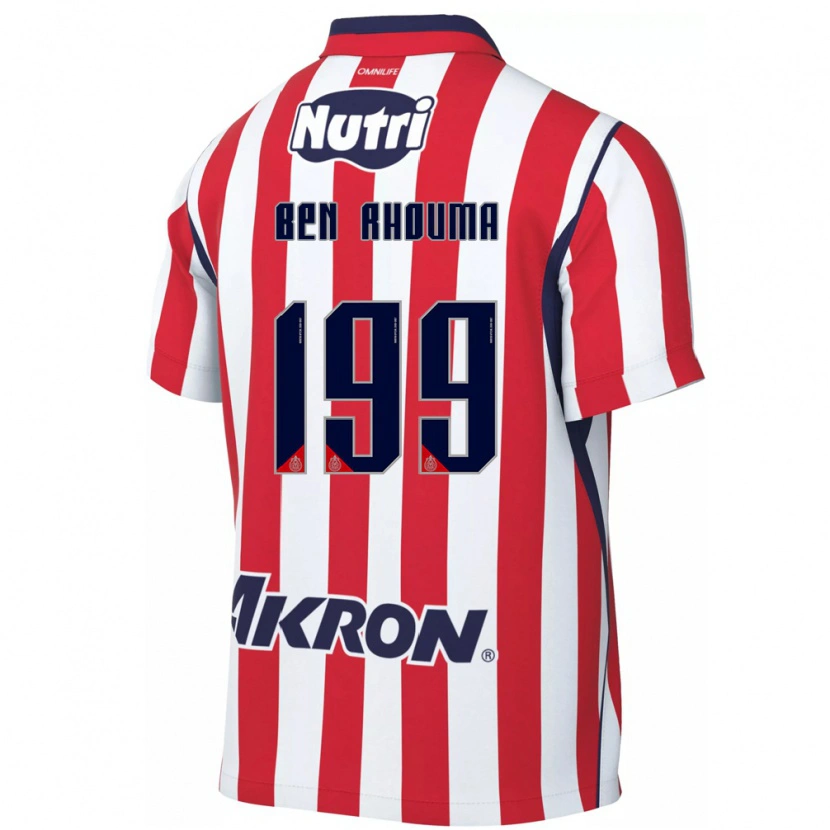 Danxen Kvinder Anwar Ben Rhouma #199 Rød Hvid Hjemmebane Spillertrøjer 2026/27 Trøje T-Shirt