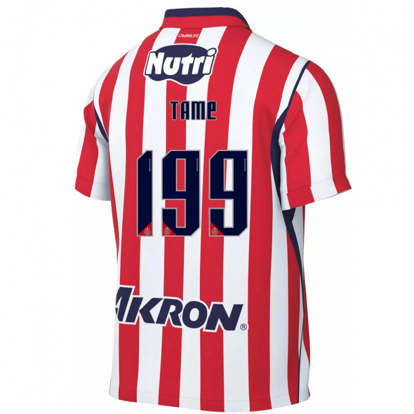 Danxen Kvinder Emilio Tame #199 Rød Hvid Hjemmebane Spillertrøjer 2026/27 Trøje T-Shirt