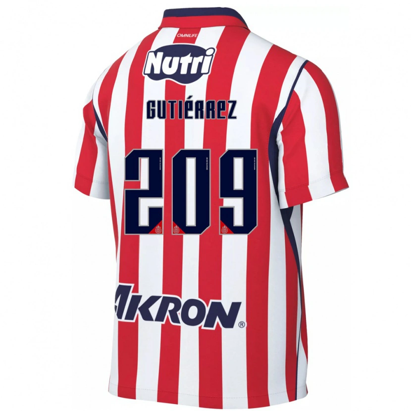 Danxen Kvinder Edgar Gutiérrez #209 Rød Hvid Hjemmebane Spillertrøjer 2026/27 Trøje T-Shirt