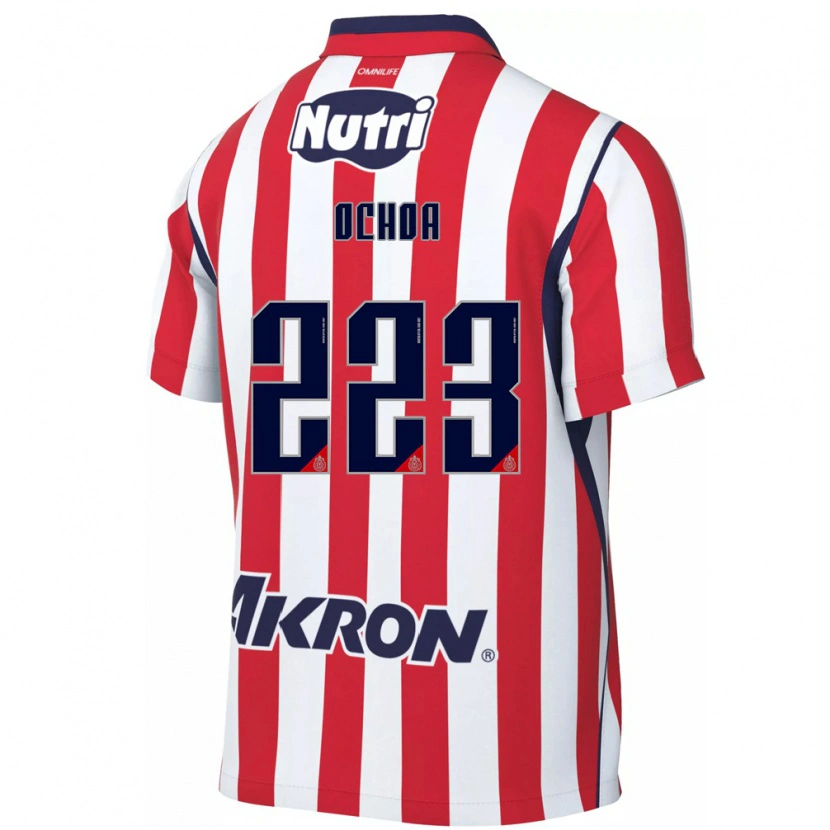 Danxen Kvinder Diego Ochoa #223 Rød Hvid Hjemmebane Spillertrøjer 2026/27 Trøje T-Shirt