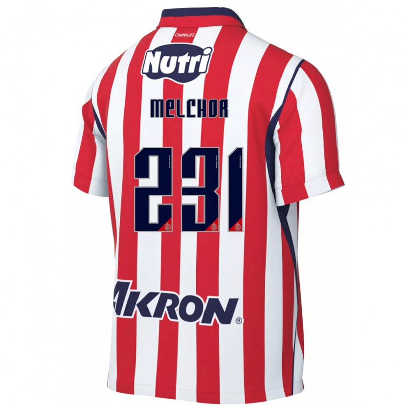 Danxen Kvinder Oziel Melchor #231 Rød Hvid Hjemmebane Spillertrøjer 2026/27 Trøje T-Shirt