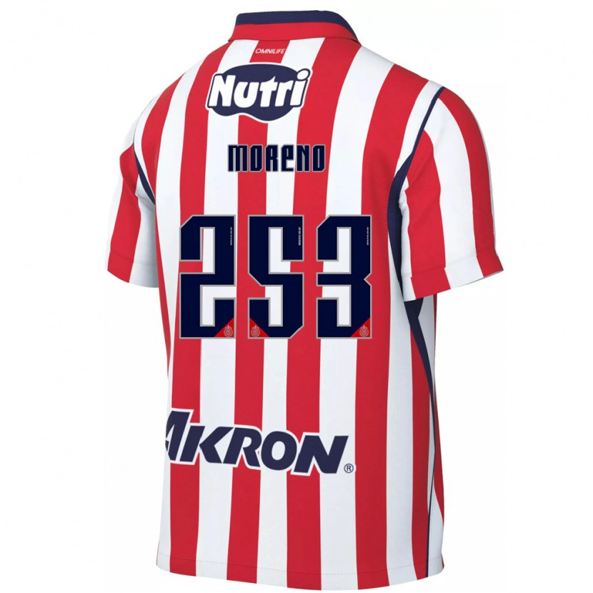 Danxen Kvinder Leonel Moreno #253 Rød Hvid Hjemmebane Spillertrøjer 2026/27 Trøje T-Shirt