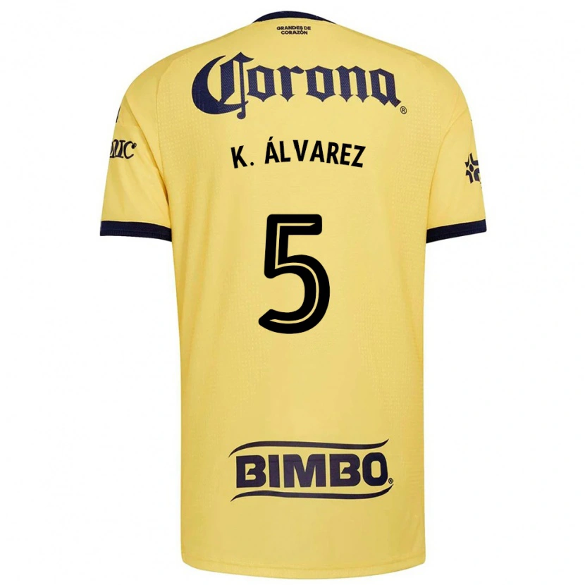 Danxen Kvinder Kevin Álvarez #5 Gul Rød Sort Hjemmebane Spillertrøjer 2026/27 Trøje T-Shirt