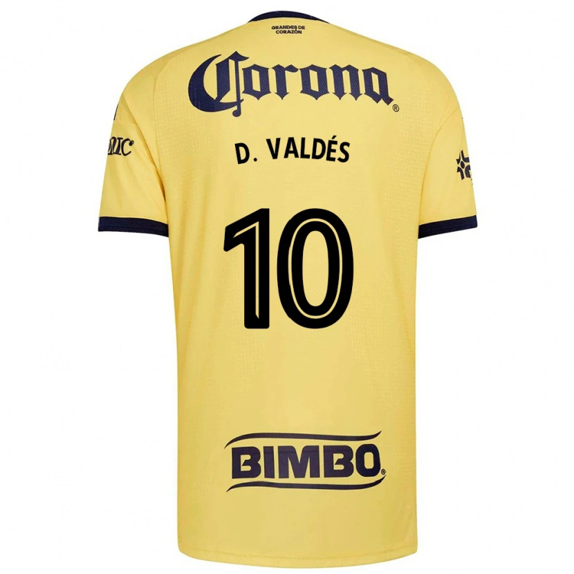 Danxen Kvinder Diego Valdes #10 Gul Rød Sort Hjemmebane Spillertrøjer 2026/27 Trøje T-Shirt