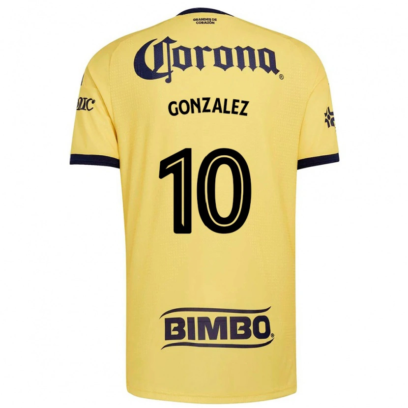 Danxen Kvinder Alison Gonzalez #10 Gul Rød Sort Hjemmebane Spillertrøjer 2026/27 Trøje T-Shirt