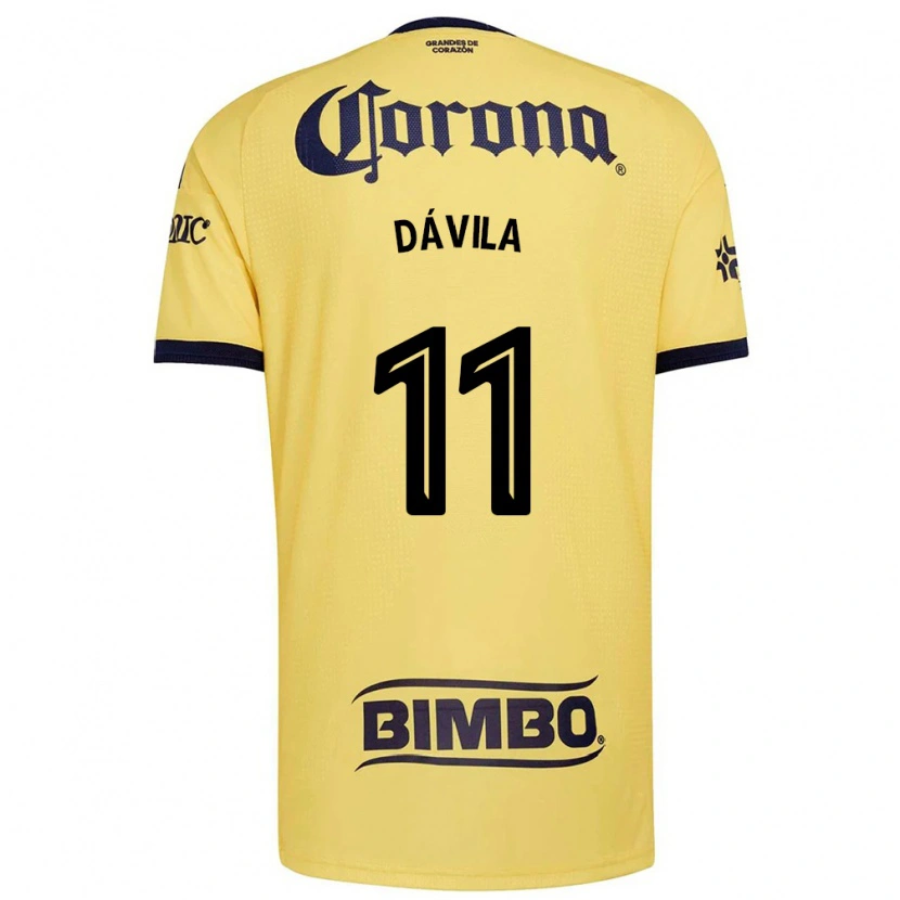 Danxen Kvinder Víctor Dávila #11 Gul Rød Sort Hjemmebane Spillertrøjer 2026/27 Trøje T-Shirt