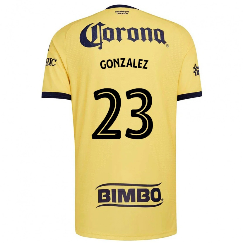 Danxen Kvinder Itzel Gonzalez #23 Gul Rød Sort Hjemmebane Spillertrøjer 2026/27 Trøje T-Shirt