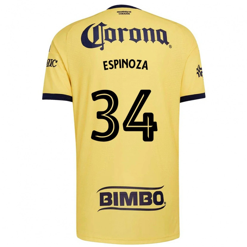 Danxen Kvinder Dagoberto Espinoza #34 Gul Rød Sort Hjemmebane Spillertrøjer 2026/27 Trøje T-Shirt