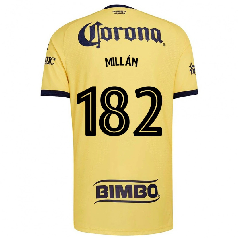 Danxen Kvinder Daniel Millán #182 Gul Rød Sort Hjemmebane Spillertrøjer 2026/27 Trøje T-Shirt