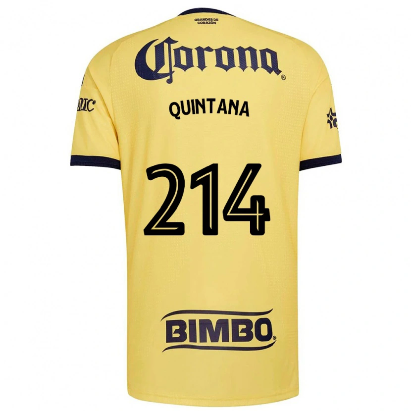 Danxen Kvinder Diego Quintana #214 Gul Rød Sort Hjemmebane Spillertrøjer 2026/27 Trøje T-Shirt