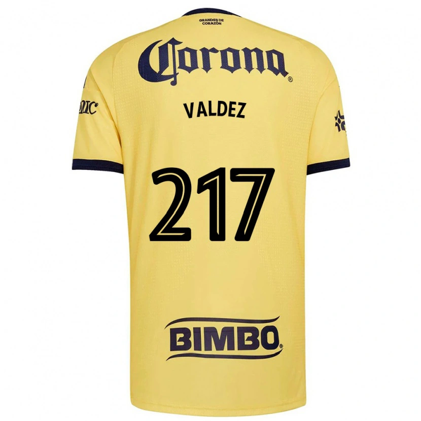 Danxen Kvinder Víctor Valdez #217 Gul Rød Sort Hjemmebane Spillertrøjer 2026/27 Trøje T-Shirt