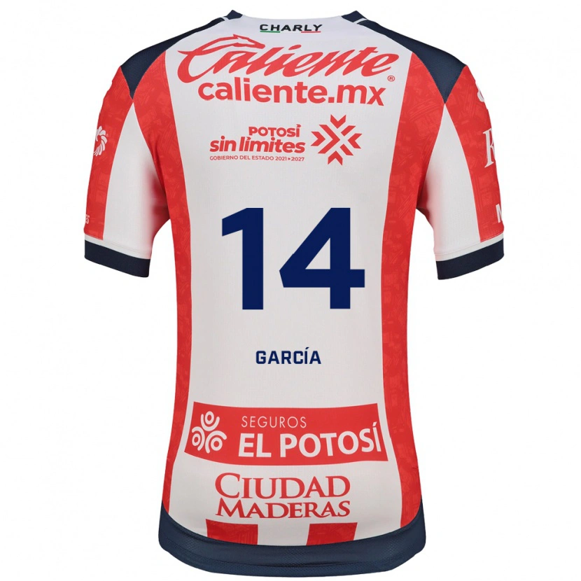 Danxen Kvinder Miguel García #14 Rød Hvid Sort Hjemmebane Spillertrøjer 2026/27 Trøje T-Shirt