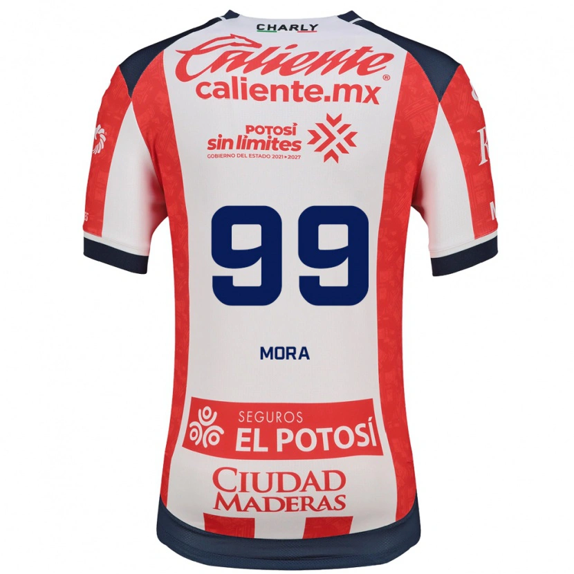 Danxen Kvinder Felipe Mora #99 Rød Hvid Sort Hjemmebane Spillertrøjer 2026/27 Trøje T-Shirt