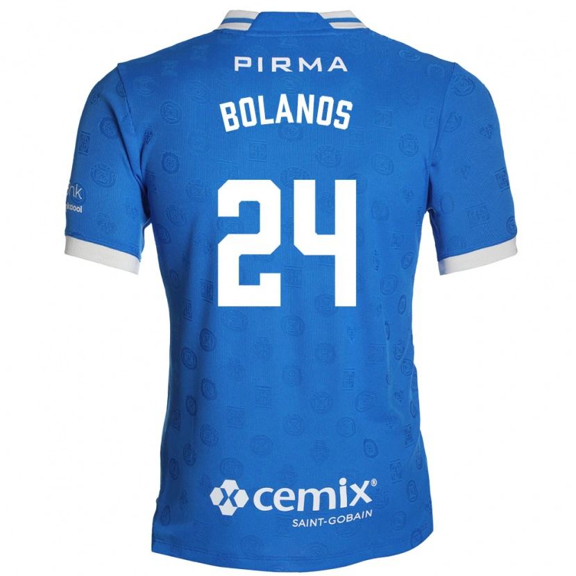 Danxen Kvinder Jatziry Bolanos #24 Blå Hvid Rød Hjemmebane Spillertrøjer 2026/27 Trøje T-Shirt