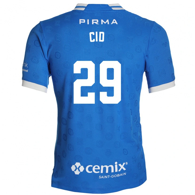 Danxen Kvinder Claudia Cid #29 Blå Hvid Rød Hjemmebane Spillertrøjer 2026/27 Trøje T-Shirt