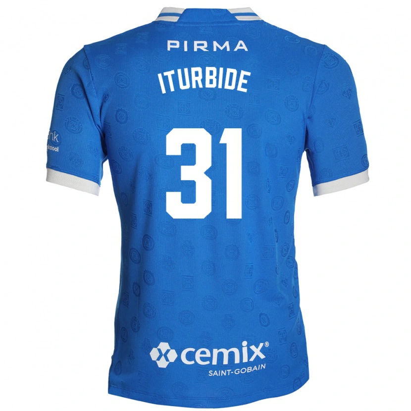 Danxen Kvinder Luis Iturbide #31 Blå Hvid Rød Hjemmebane Spillertrøjer 2026/27 Trøje T-Shirt