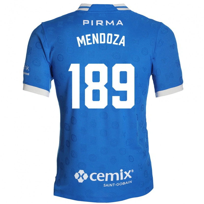 Danxen Kvinder José Mendoza #189 Blå Hvid Rød Hjemmebane Spillertrøjer 2026/27 Trøje T-Shirt