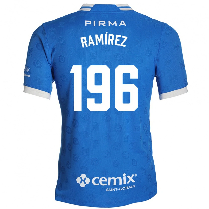 Danxen Kvinder Ian Ramírez #196 Blå Hvid Rød Hjemmebane Spillertrøjer 2026/27 Trøje T-Shirt